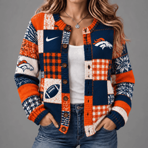 Denver Broncos | Premium NFL Game Day Knit Cardigan NY