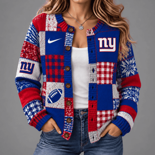 New York Giants | Premium NFL Game Day Knit Cardigan NY