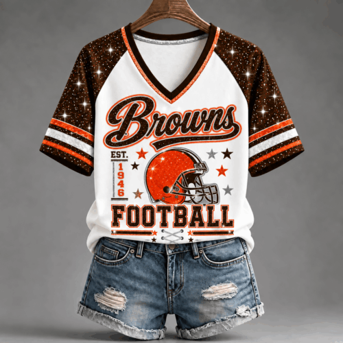 Cleveland Browns | Premium NFL Starry Spirit V-neck NY