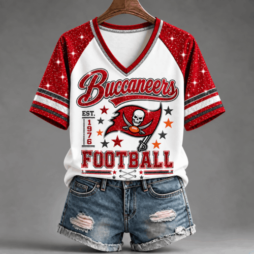 Tampa Bay Buccaneers | Premium NFL Starry Spirit V-neck NY