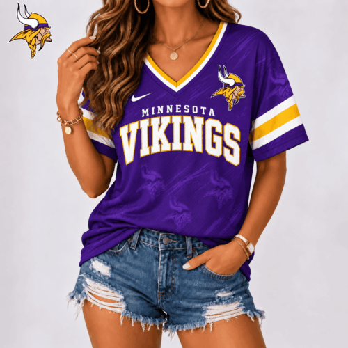 Minnesota Vikings | Premium NFL Team Spirit V-Neck Shirt NY