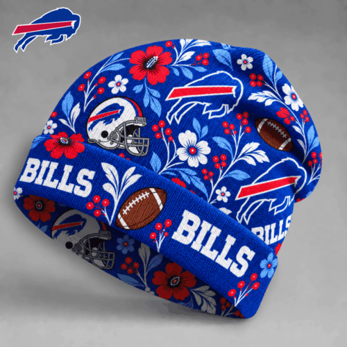 Buffalo Bills | Premium NFL Floral Team Pride Beanie Hat NY