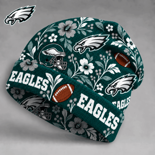 Philadelphia Eagles | Premium NFL Floral Team Pride Beanie Hat NY