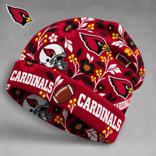 Arizona Cardinals | Premium NFL Floral Team Pride Beanie Hat NY