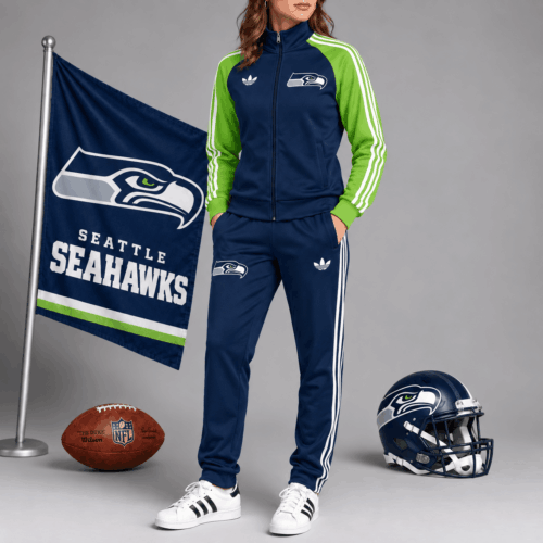 Seattle Seahawks | Premium NFL Women’s Athletic Jacket & Jogger Set NY