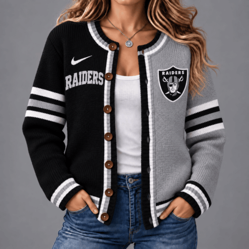 Las Vegas Raiders | Premium NFL Game Ready Cardigan NY