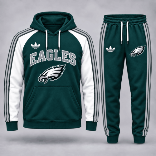 Philadelphia Eagles | Premium NFL Classic Varsity Hoodie & Jogger Set NY