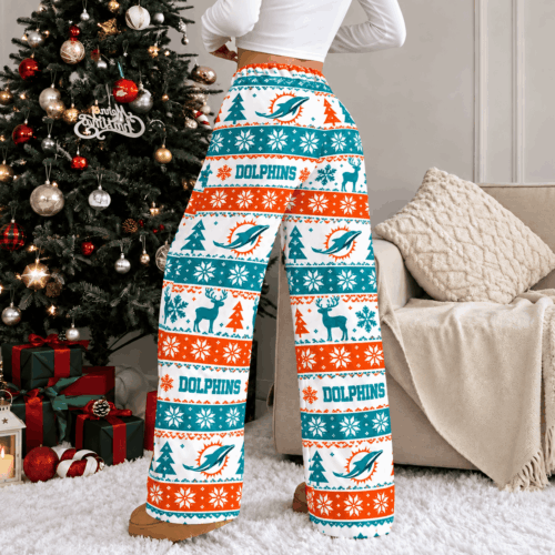 Miami Dolphins | Premium NFL Christmas Casual Pants TD