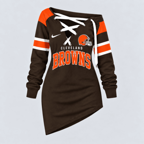 Cleveland Browns | Premium NFL Game Day Spirit Lace-Up Sweatshirt TD