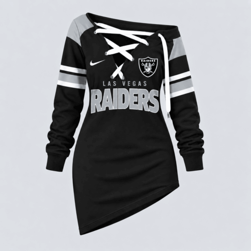 Las Vegas Raiders | Premium NFL Game Day Spirit Lace-Up Sweatshirt TD