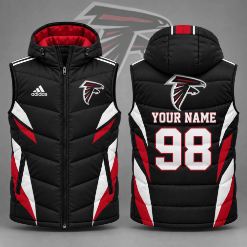 Atlanta Falcons | Premium NFL Personalized Team Puffer Vest Custom Name And Number NDN