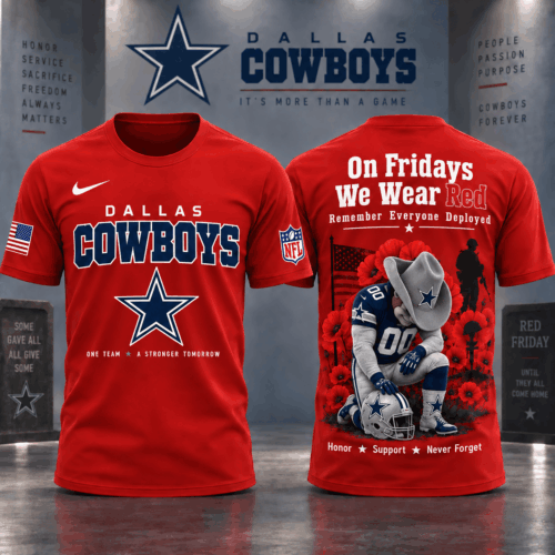 Dallas Cowboys | Premium NFL Red Friday 3D Shirt NY