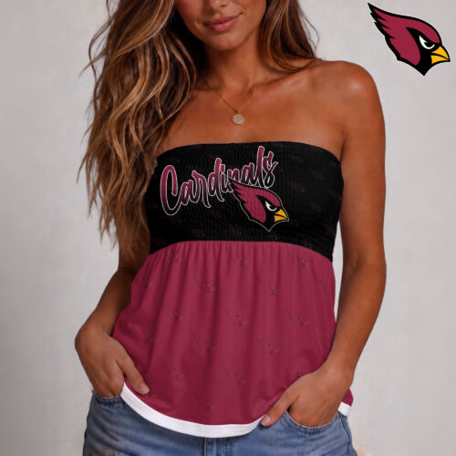 Arizona Cardinals | Premium NFL Vintage Strapless Top Long Sleeveless NY