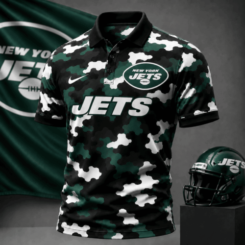 New York Jets | Premium NFL Camo Polo Shirt NY