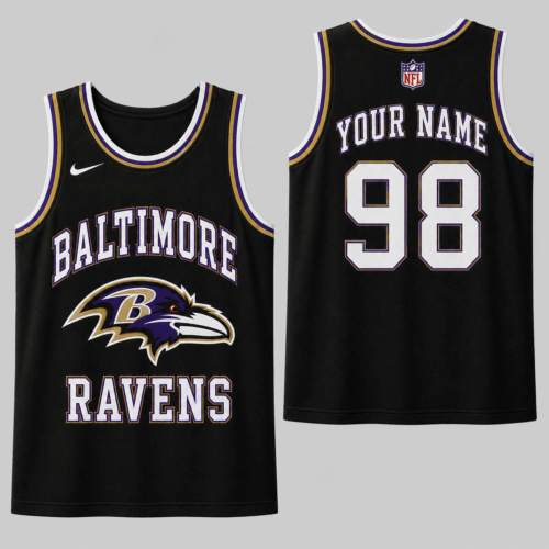 Baltimore Ravens | Premium NFL Personalized Team Custom Name Number Sports Tank Top NDN