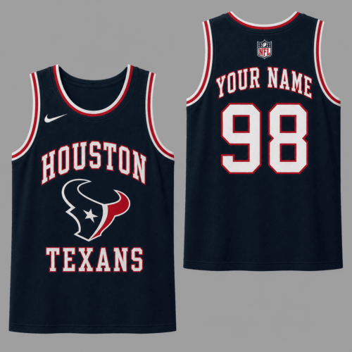 Houston Texans | Premium NFL Personalized Team Custom Name Number Sports Tank Top NDN