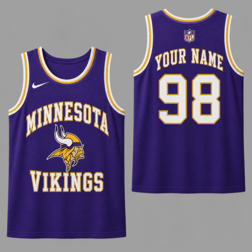 Minnesota Vikings | Premium NFL Personalized Team Custom Name Number Sports Tank Top NDN
