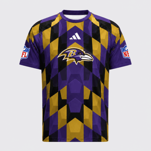 Baltimore Ravens | Premium NFL Geometric Fan Performance T-Shirt NDN