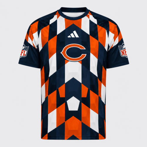 Chicago Bears | Premium NFL Geometric Fan Performance T-Shirt NDN
