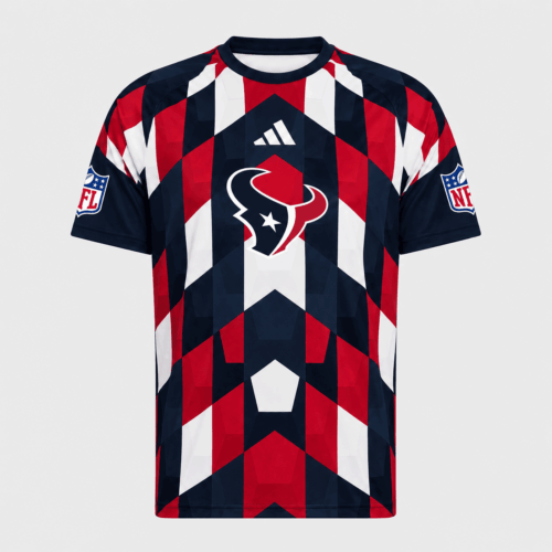 Houston Texans | Premium NFL Geometric Fan Performance T-Shirt NDN