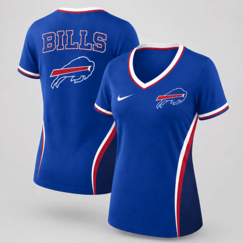 Buffalo Bills | Premium NFL Football Fan Performance Women's V-Neck Shirt Sporty Casual Apparel NDN