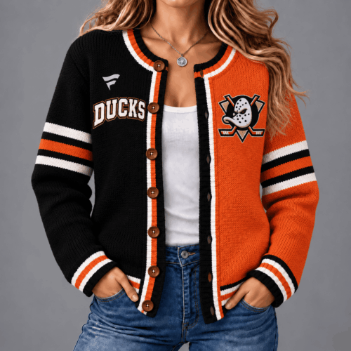 Anaheim Ducks | Premium NHL Game Ready Cardigan NY