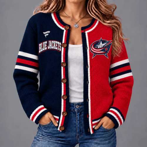 Columbus Blue Jackets | Premium NHL Game Ready Cardigan NY