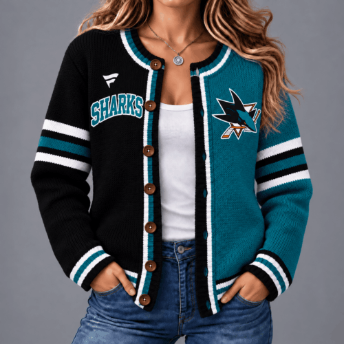 San Jose Sharks | Premium NHL Game Ready Cardigan NY