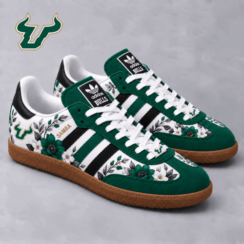 South Florida Bulls | Premium NCAA Heritage Floral Samba Shoes NX