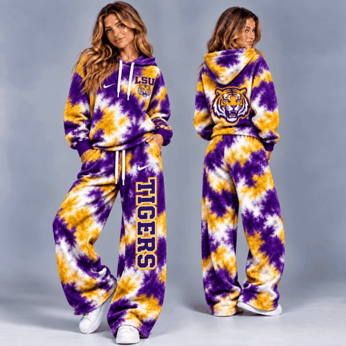 Lsu Tigers | Premium NCAA Crimson Storm Hoodie Lounge Set NTH1