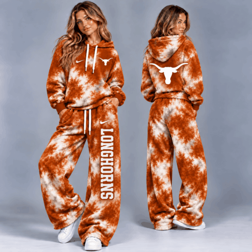 Texas Longhorns | Premium NCAA Crimson Storm Hoodie Lounge Set NTH1