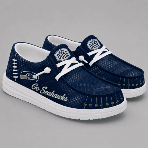 Seattle Seahawks | Premium NFL Football Field Fan Loafer Shoes NY