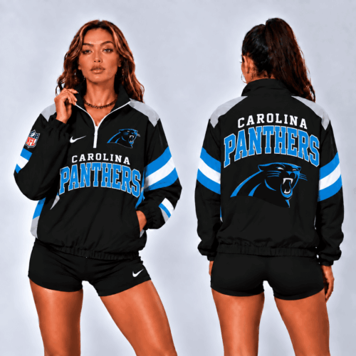 Carolina Panthers | Premium NFL Retro Colorblock Zipper Jackets NTT