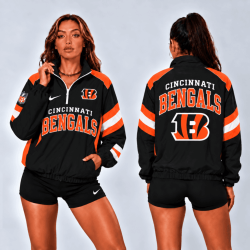 Cincinnati Bengals | Premium NFL Retro Colorblock Zipper Jackets NTT