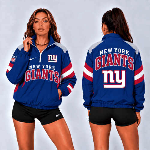 New York Giants | Premium NFL Retro Colorblock Zipper Jackets NTT