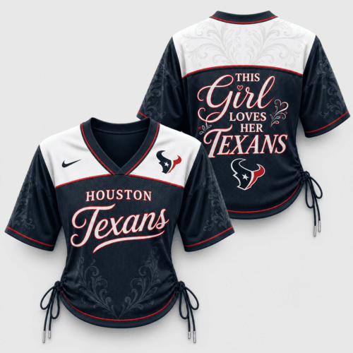 Houston Texans | Premium NFL This Girl Loves Game Day Women Lace-Up Jersey TD