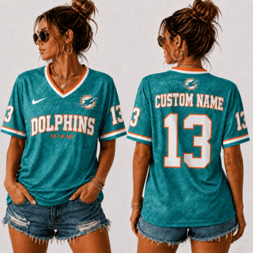 Miami Dolphins | Premium NFL Sunday Street V-Neck Jersey NTT