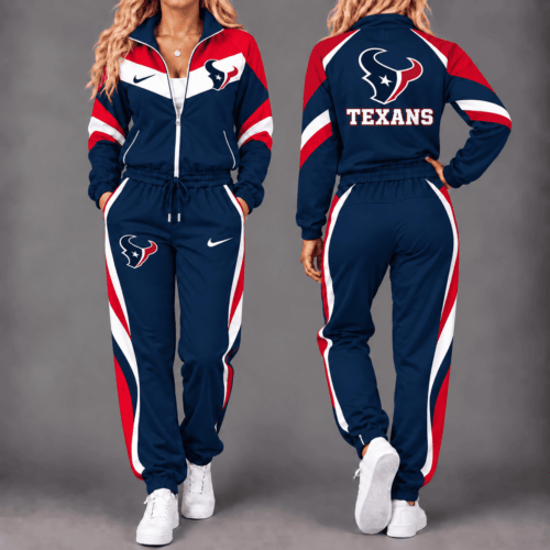 Houston Texans | Premium NFL Team Pride Waterproof Windbreaker Zip-Up Tracksuit Set NY