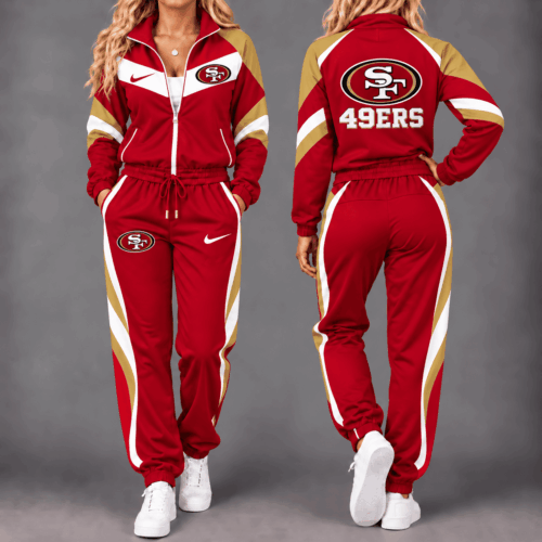 San Francisco 49ers | Premium NFL Team Pride Waterproof Windbreaker Zip-Up Tracksuit Set NY