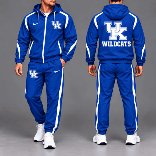 Kentucky Wildcats | Premium NCAA Game Day Full-Zip Hooded Jacket & Jogger Pants Set NY