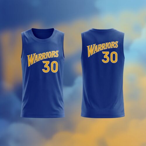 Custom Printed Golden State Warriors Stephen Curry 75th Anniversary Basketball Jersey
