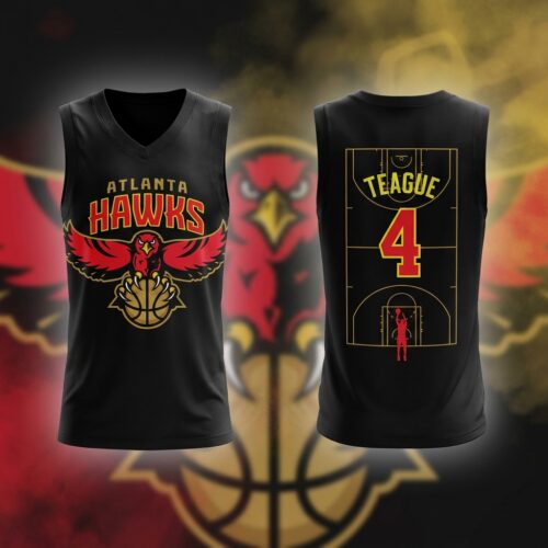 Custom Printed Jeff Teague Atlanta Hawks 2020-21 MLK City Basketball Jersey