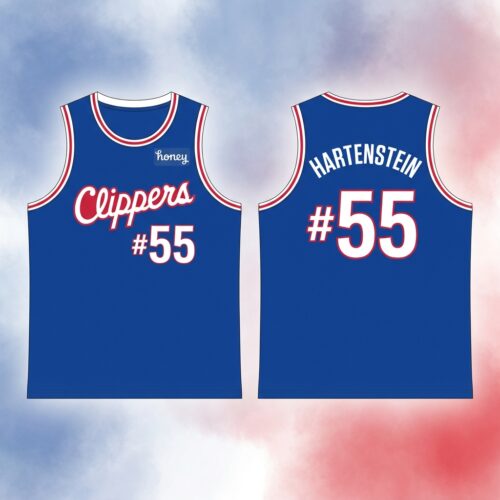 Custom Printed La Clippers Isaiah Hartenstein Icon Edition Basketball Jersey