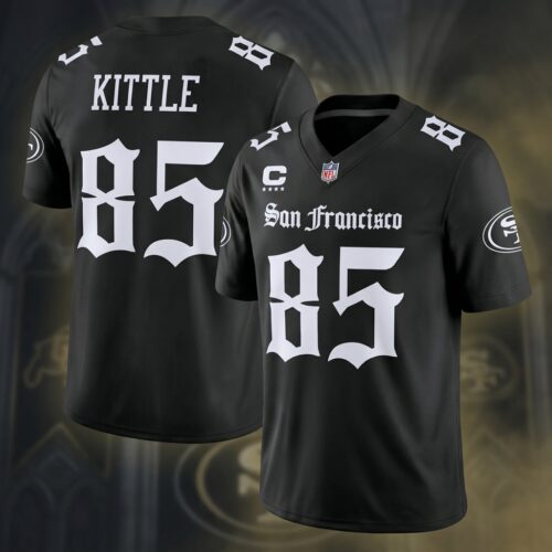 Men's San Francisco 49ers Gothic Edition Printed Football Jersey - All-Over Print
