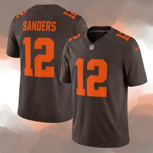 Cleveland Browns Alpha Dawg Edition Printed Football Jersey – All-Over Print in Brown