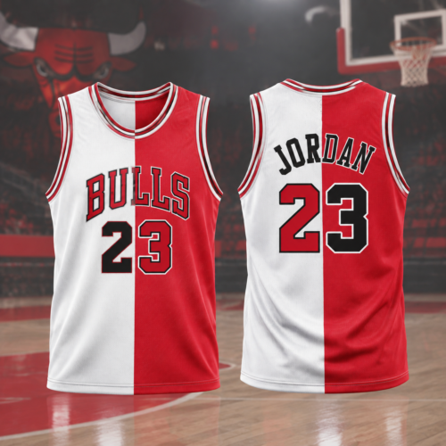 Custom Printed Vintage Michael Jordan #23 Bulls Basketball Jersey