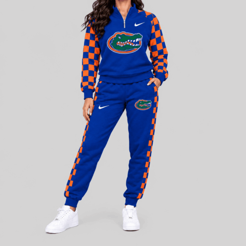 Florida Gators | NCAA Checkerboard Sleeve Quarter Zip Set TD