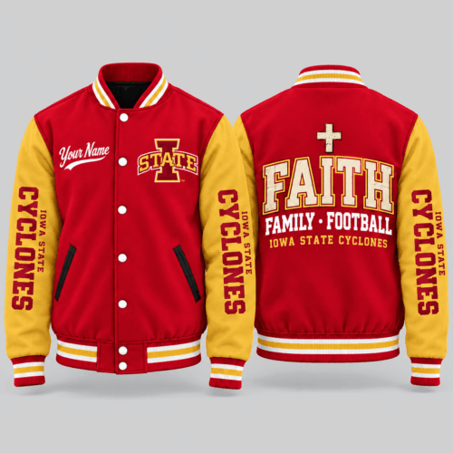 Iowa State Cyclones | NCAA Faith Family Football Varsity Jacket TD