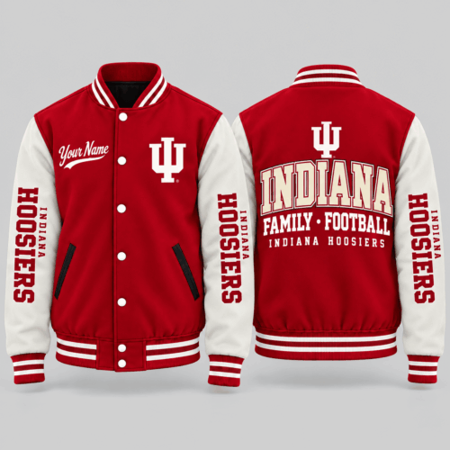 Indiana Hoosiers | NCAA Faith Family Football Varsity Jacket TD
