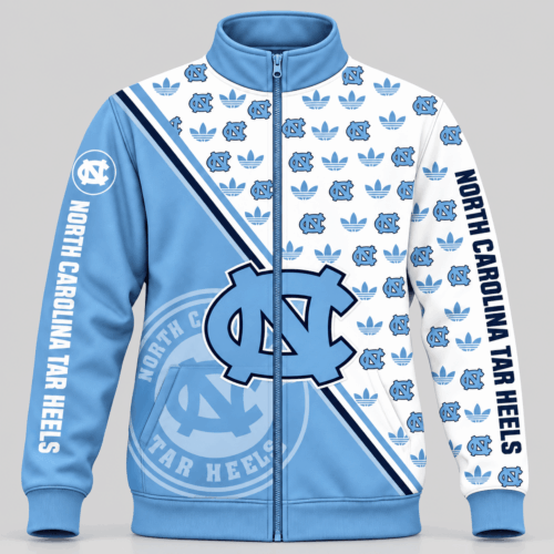 North Carolina Tar Heels | NCAA Diagonal Split Logo Pattern Jacket TD